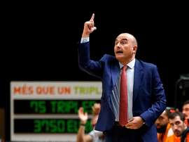 El entrenador del Valencia Basket, Jaume Ponsarnau. EFE/Miguel Ángel Polo/Archivo