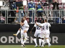 Sergio Ramos igualó varios registros en los 'Clásicos'. EFE