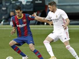 Valverde se fue fatigado y con la visión borrosa tras su esfuerzo. EFE
