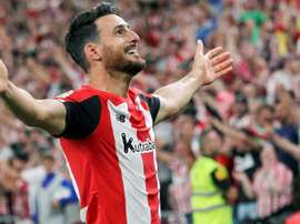 Aduriz aparece en un festival. EFE