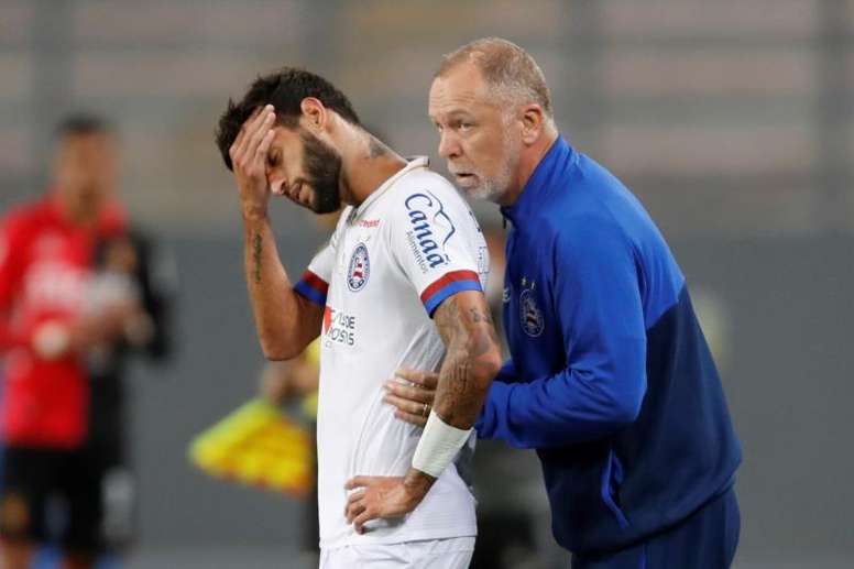 Evolução do Bahia de Mano Menezes foi freada pelo Red Bull Bragantino. EFE/Paolo Aguilar/Arquivo
