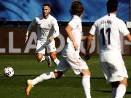 Hazard, heureux de retrouver le chemin des filets. afp