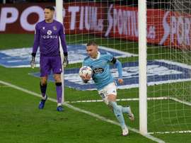 Aspas, decepcionado con la versión del Celta ante la Real. EFE/Salvador Sas