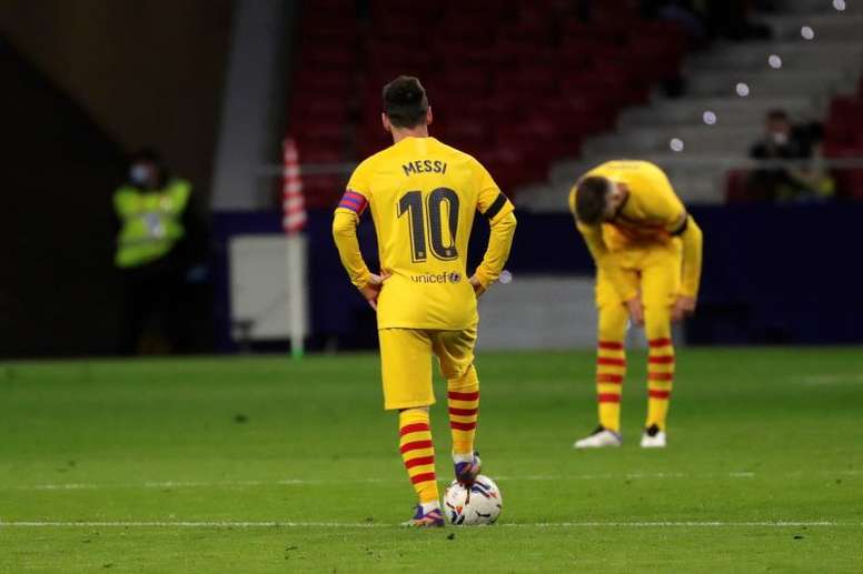 Por opção do técnico, Messi não foi convocado pelo Barcelona para a Champions. EFE / Juanjo Martín
