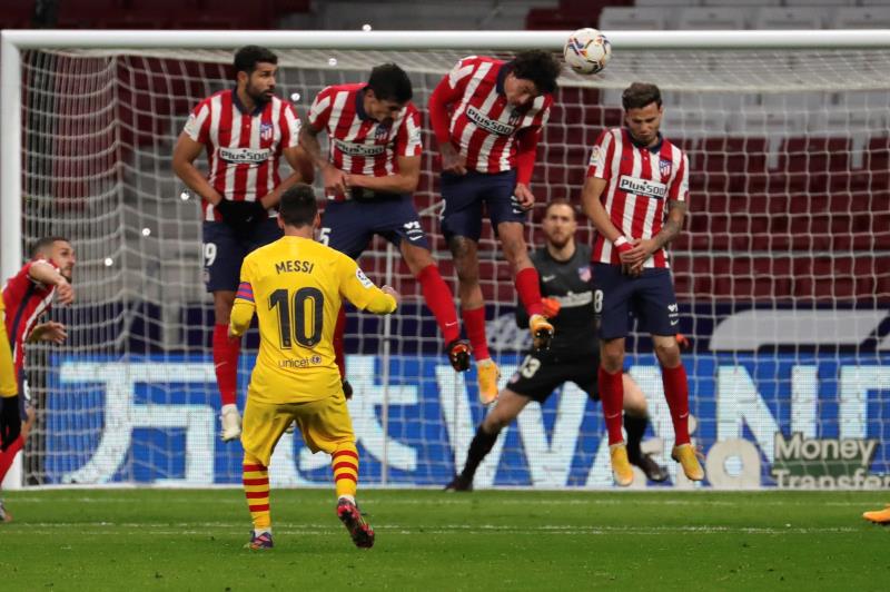 Messi's free-kick against Atlético