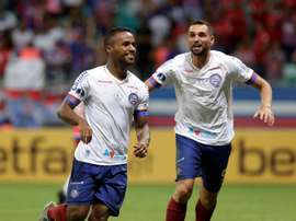 Bahía recibe a Unión de Santa Fe en la Copa Sudamericana. EFE/Raul Spinassé