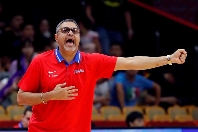 En la imagen, el entrenador de la selección de Puerto Rico, Eddie Casiano. EFE/Juan Carlos Hidalgo/Archivo