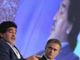 Mourinho ricorda Maradona. EFE