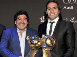 Falcao recordó el cariño y la cercanía que le tenía Maradona. EFE/Archivo