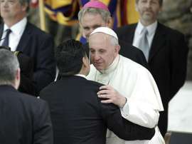 El papa recordó a Maradona. EFE