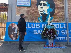 Dapena contro Maradona.EFE
