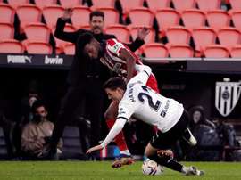 Simeone defendió a Lemar. EFE/Juan Carlos Cárdenas