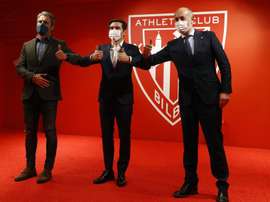 Athletic's trophy win left sporting director Rafa Alkorta more than happy. EFE
