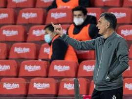 José Luis Mendilibar was not happy with his teams performance. EFE