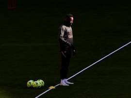 Dembélé laisse une bonne impression pour ses premiers jours à l'Atlético. EFE