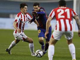 Messi ya ha cumplido su sanción de dos partidos. EFE