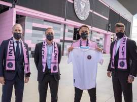 Beckham presentó a Neville y le dio total confianza. EFE/InterMiami