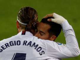 Lucas y Ramos se ejercitaron al margen. EFE