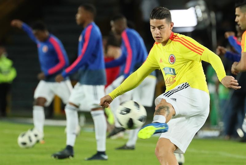 James a fait l'éloge des qualités de Luis Díaz. EFE