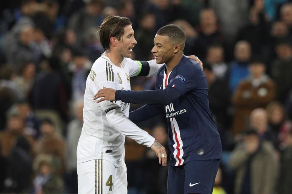 Sergio Ramos será una figura importante en la decisión de Mbappé. EFE