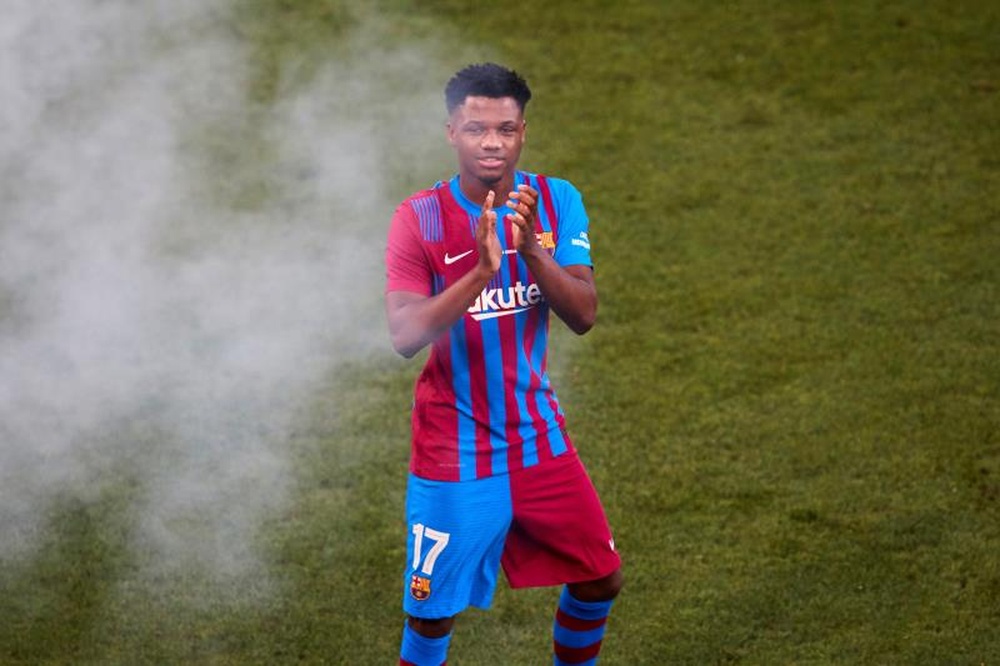 Ansu Fati podría renovar pronto con el Barcelona. EFE