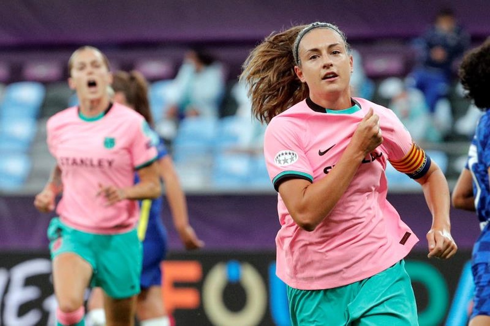 O Barça renova com Alexia Putellas até 2024. AFP