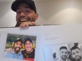 A dedicatória de Messi que deixou Agüero em choque. Captura/SLAKUN10