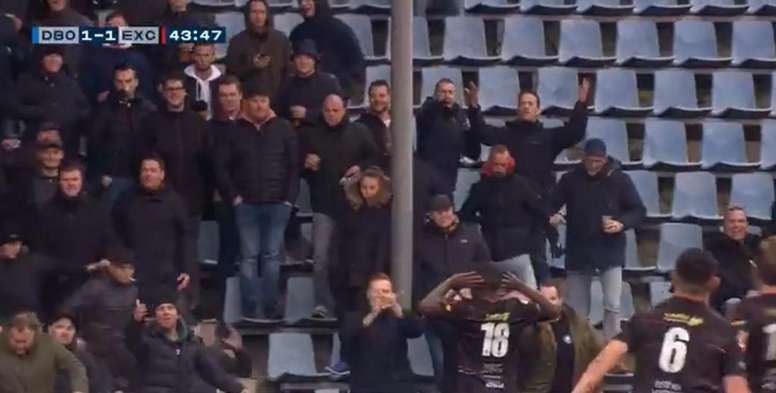 Mendes Moreira of Excelsior suffered racist abuse in a second tier Dutch game. Captura/FOXSports
