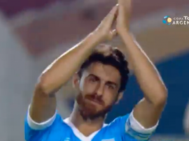 Último partido de Aimar como futbolista. AFP