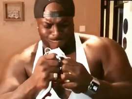 Akinfenwa poked fun at the criticism surrounding Sergio Ramos. Twitter/daRealAkinfenwa