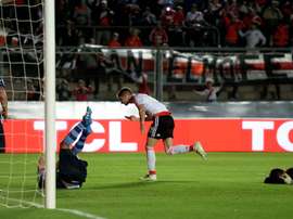 Alario scoring a goal for his side. Goalserve