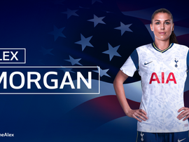 Alex Morgan se va al Tottenham. Twitter/SpursWomen
