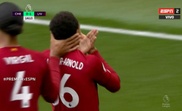 Alexander-Arnold fusile Kepa avec un missile. Capture/ESPN