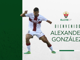 Alexander González, un venezolano más en el Elche. Twitter/ElcheCFoficial