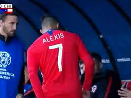 Outra má notícia para o Chile. Captura/DAZN