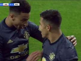 El Arsenal se adelantó. Captura