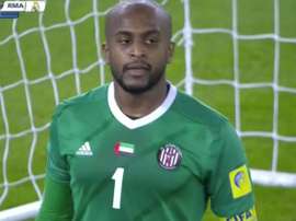 Ali Khaseif, héroe del partido para el Al Jazira. Captura/SportsTV