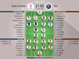 Onces confirmados del Reims-PSG. BeSoccer