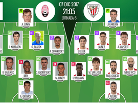 As escalações de Zorya e Athletic para este jogo. BeSoccer