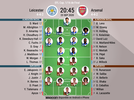 Alineaciones confirmadas para el Leicester-Arsenal. BeSoccer