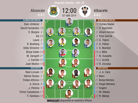 Onces confirmados de Alcorcón y Albacete. BeSoccer