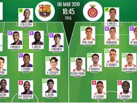 Compos officielles Barcelone-Gérone, Supercoupe de Catalogne,