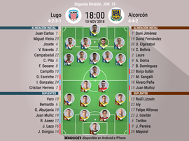 Alineaciones del Lugo-Alcorcón. BeSoccer