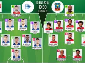 As escalações de Alavés e Formentera para este jogo. BeSoccer
