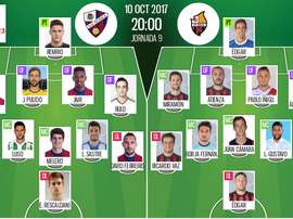 Alineaciones del encuentro de Segunda División Huesca-Reus. BeSoccer