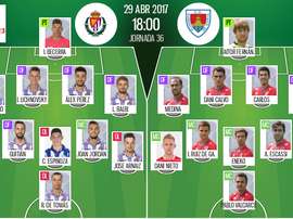 Alineaciones del encuentro de Segunda División Valladolid-Numancia, abril de 2017. BeSoccer
