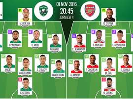 The official line-up. BeSoccer