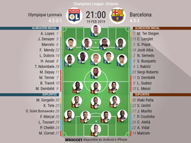 Formazioni Olympique Lione-Barcellona. BeSoccer