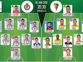 Alineaciones del Valladolid-Cádiz de la jornada 42 de Segunda División 16-17. BeSoccer