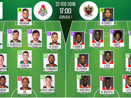 Os onze destas duas equipes. BeSoccer